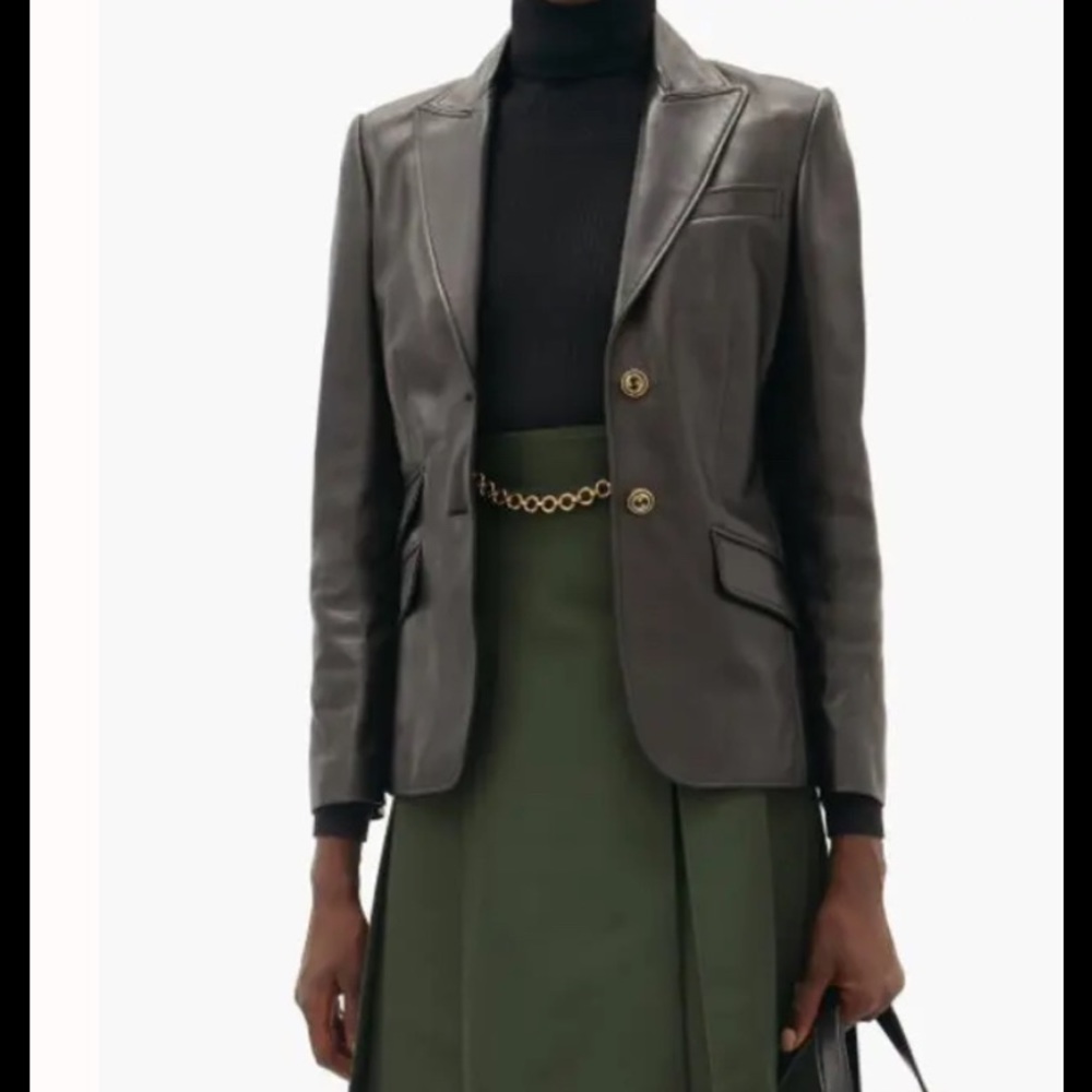 GUCCI Auth Leather Jacket